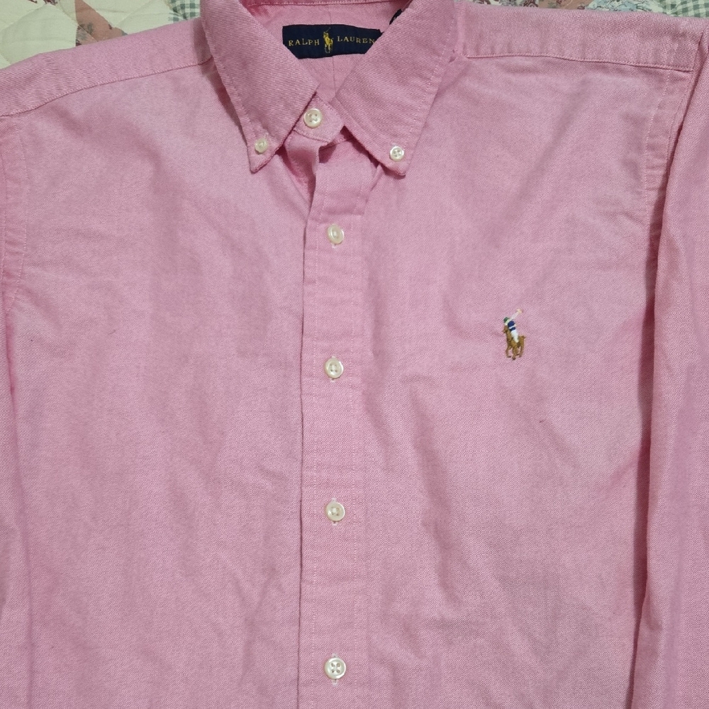 Ralph Lauren Men's Button-Down Shirt in Pink - Picture 1 of 7